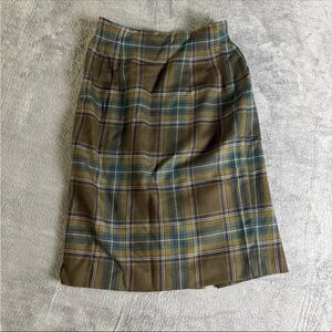 CHARTER CLUB WORSTED WOOL Plaid  SKIRT WOMENS SIZE 6